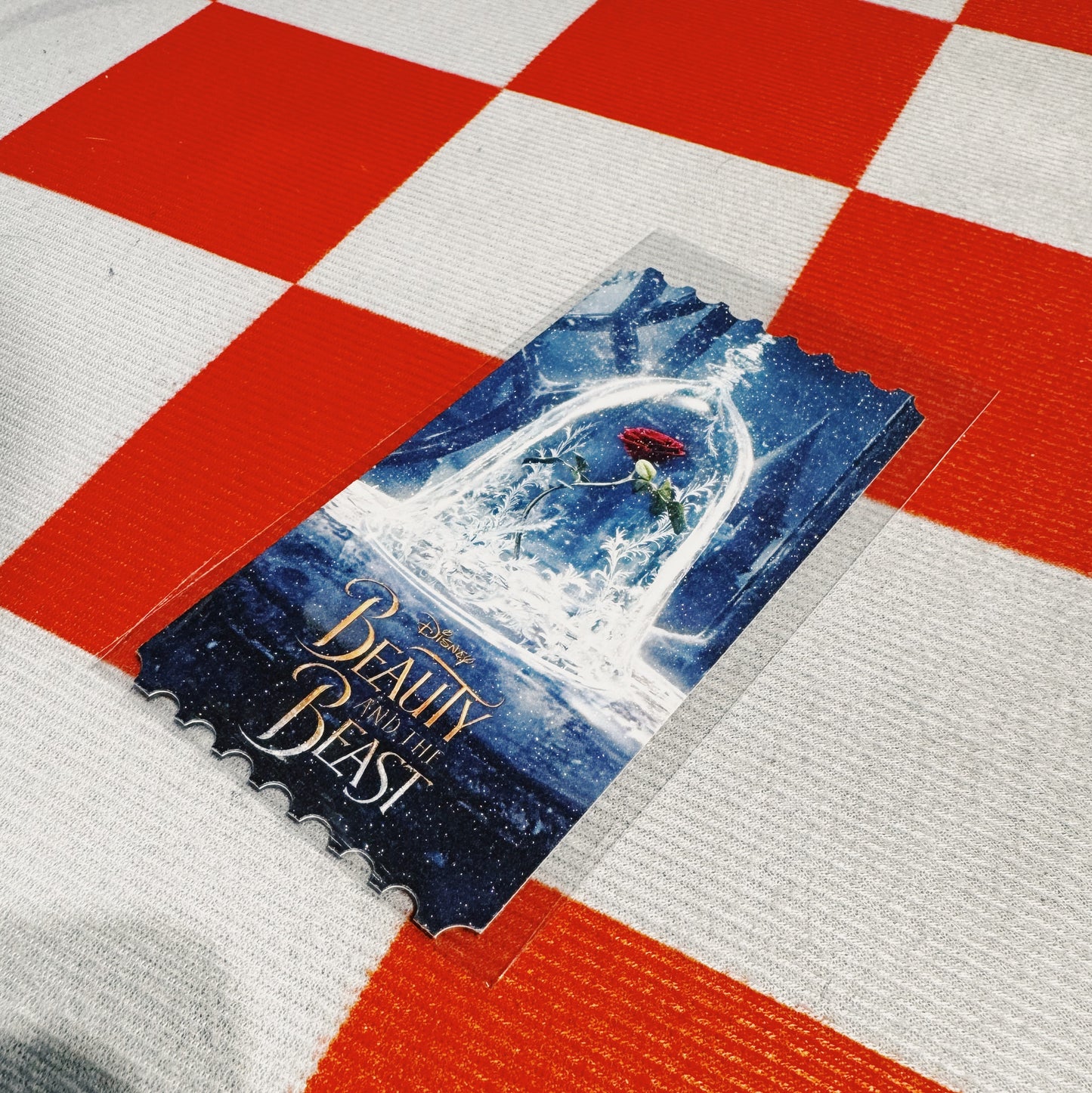 Original Collectible Movie Ticket - The Beauty and the Beast