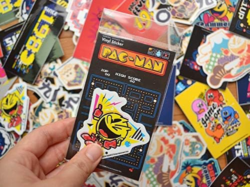 Pac man 閃閃雷射貼紙