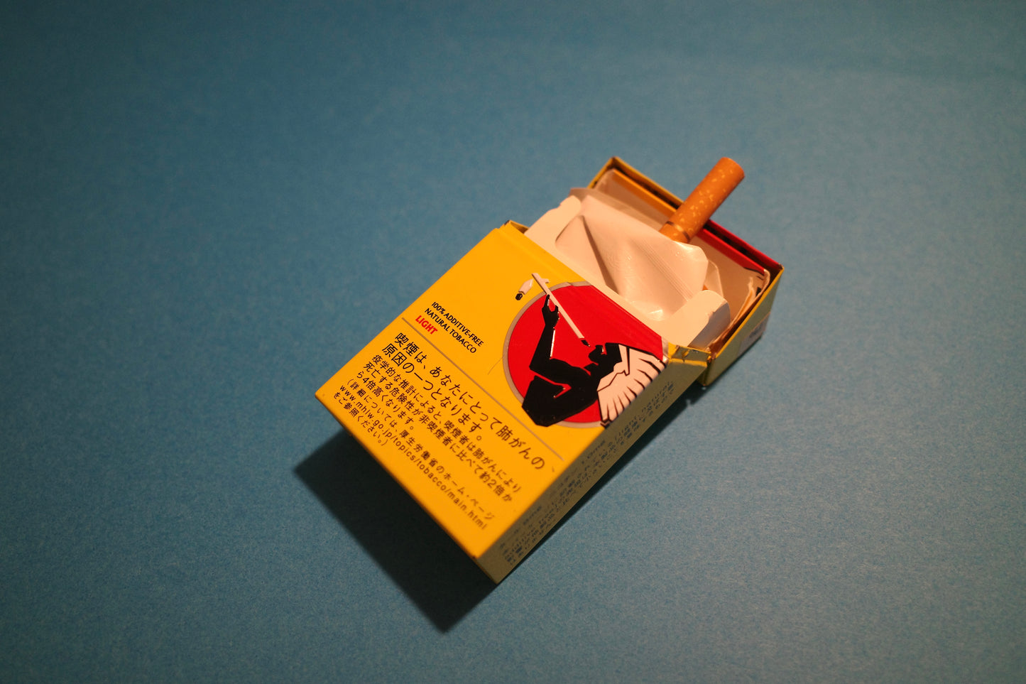 American spirit 黃色鐵煙盒/流動煙灰缸