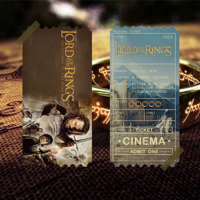 Original Collectible Movie Ticket - lord of the rings 3