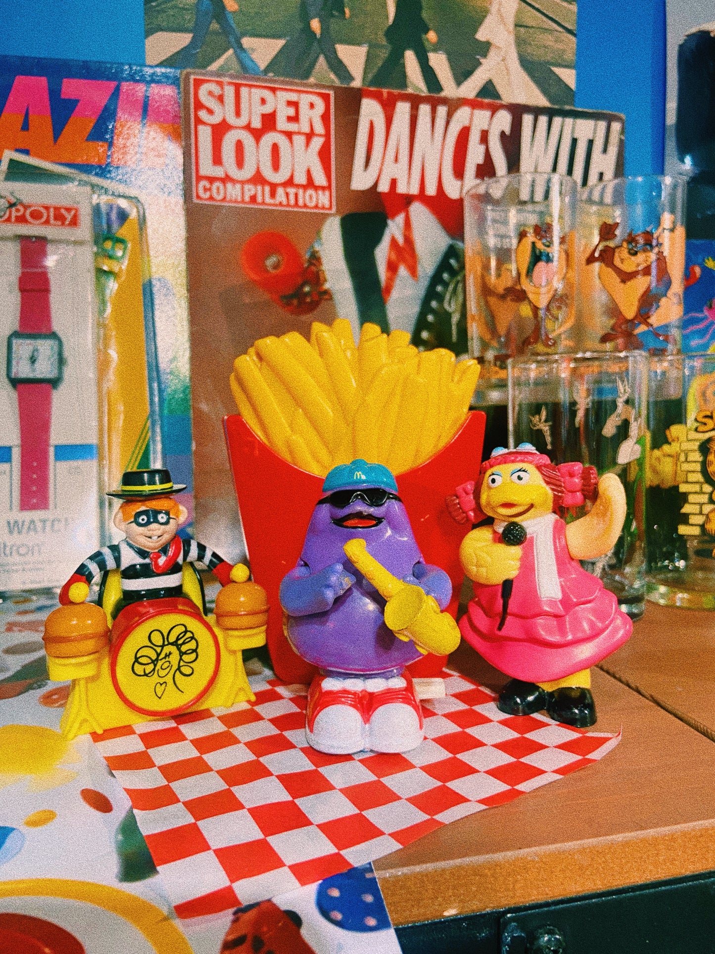90s 開心樂園餐玩具 夾band系列 🎸