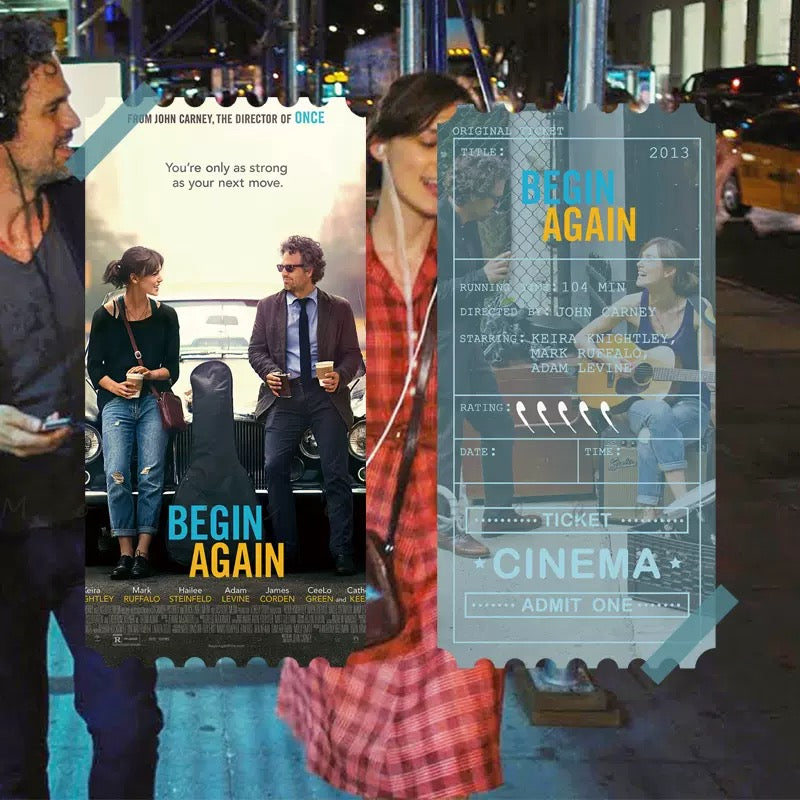 Original Collectible Movie Ticket - Begin again