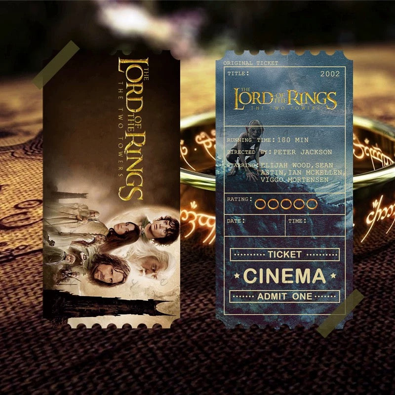Original Collectible Movie Ticket - lord of the rings 2