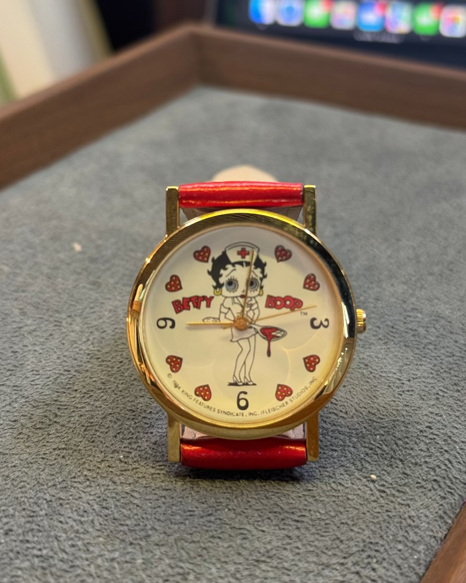 Betty Boop Nurse Rolling Eyes Watch Rare