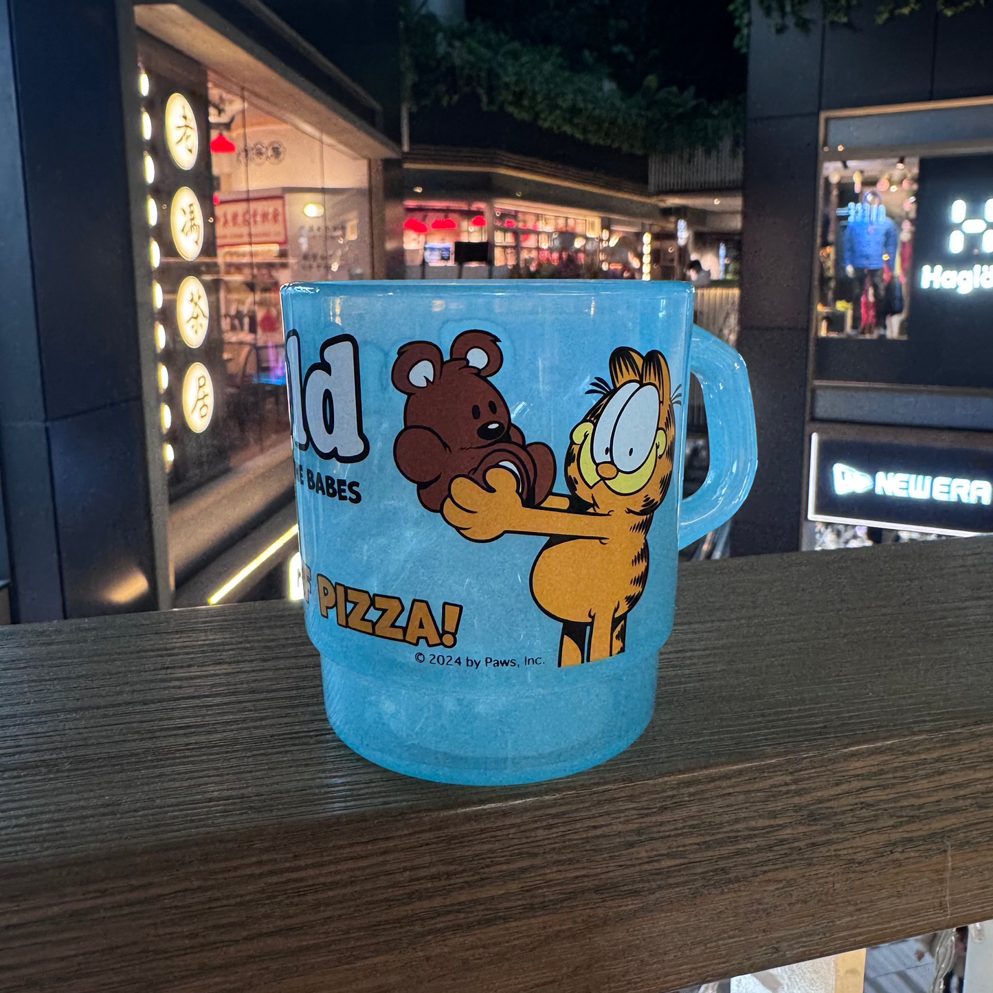 平替 Fire king 復古廣告 加菲貓 廣告牛奶杯 Stacking Mug