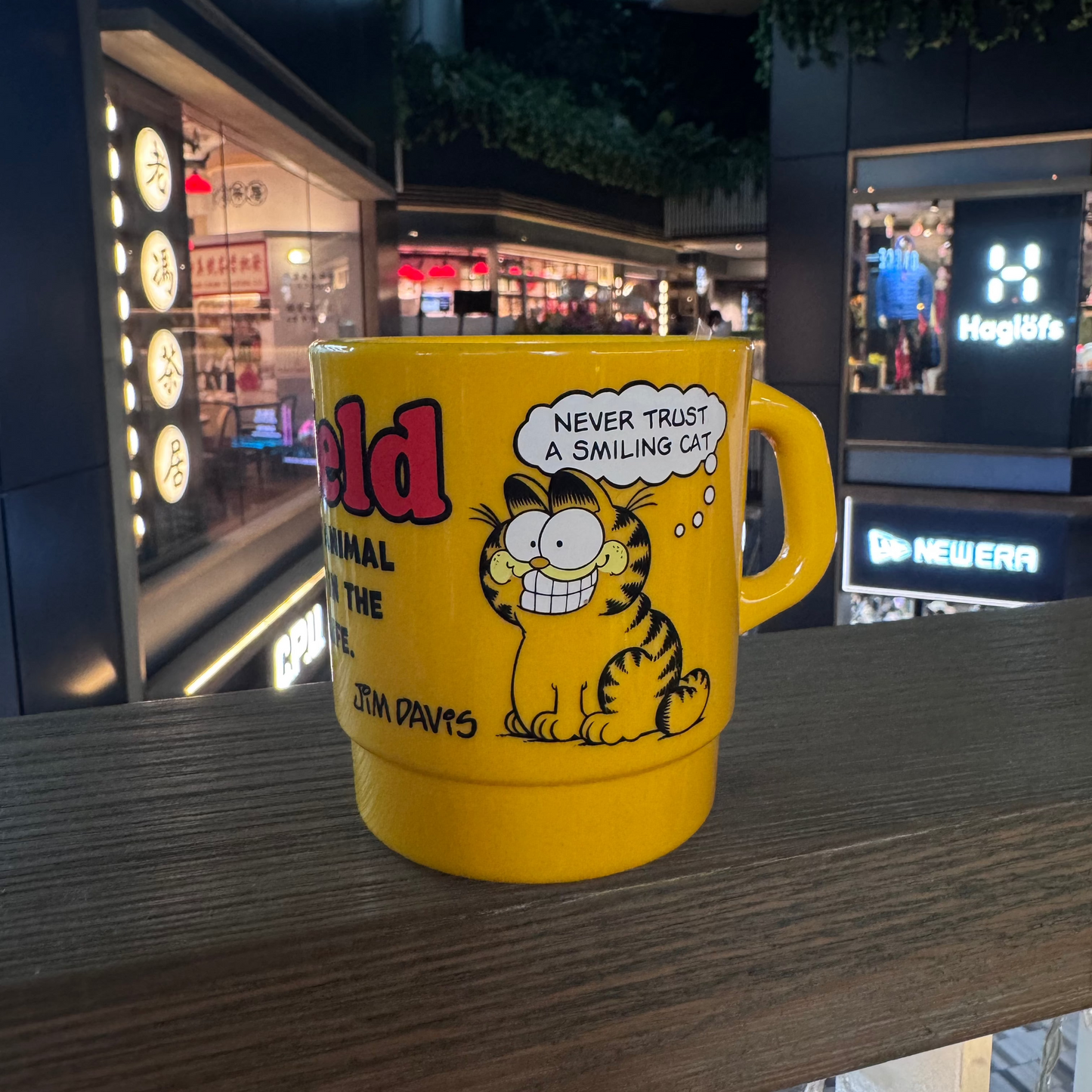平替 Fire king 復古廣告 加菲貓 廣告牛奶杯 Stacking Mug