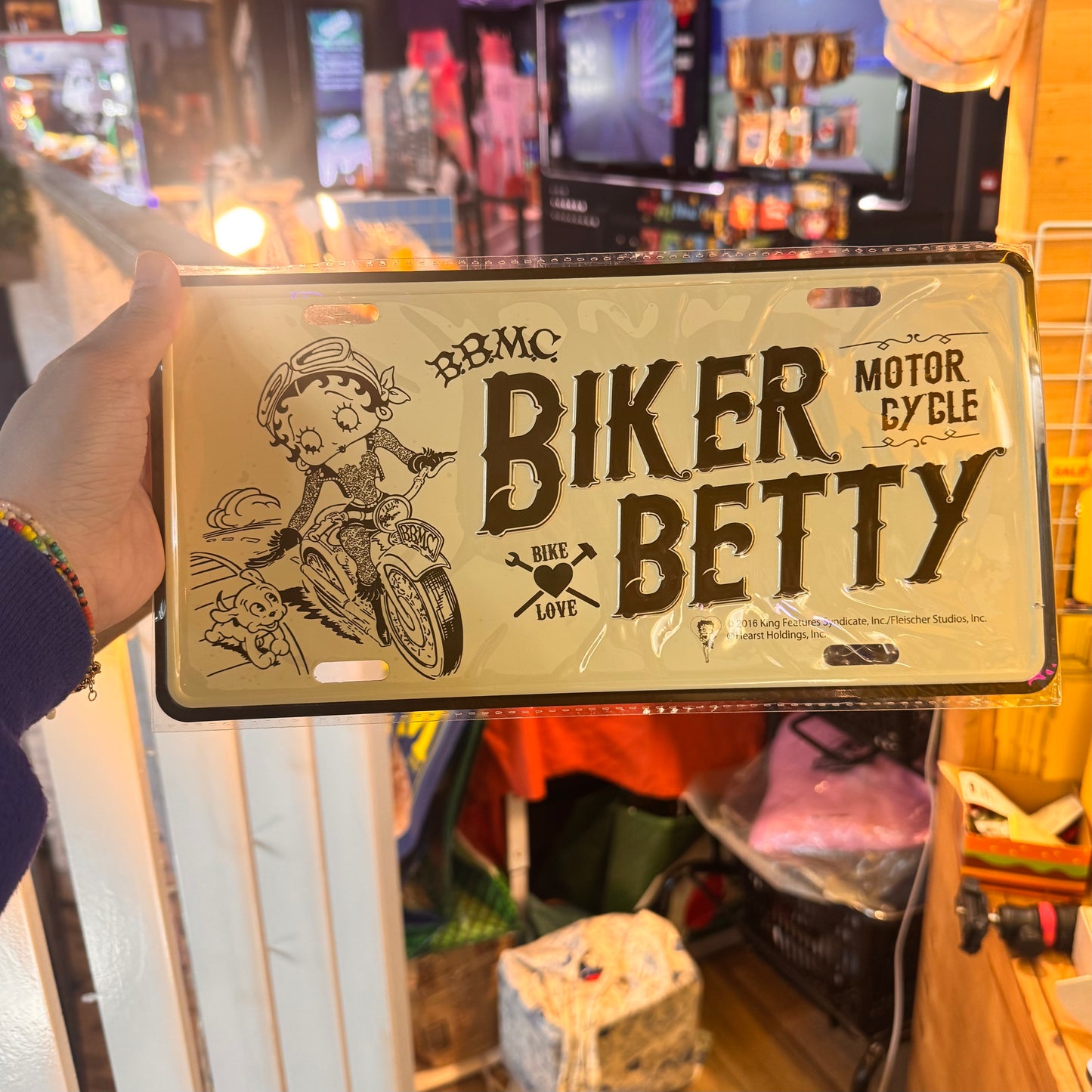 Betty 美式復古鐵車牌 Steel License Plate