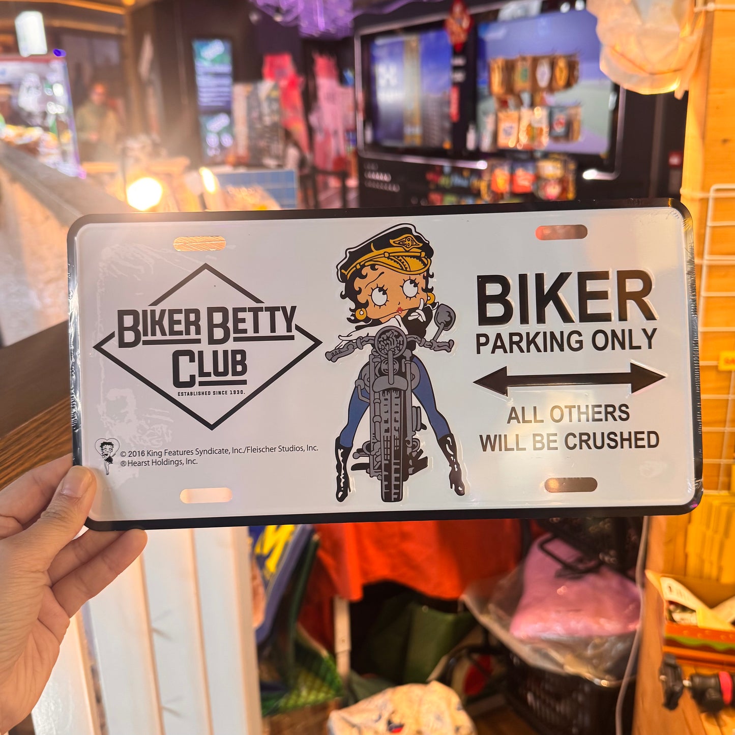 Betty 美式復古鐵車牌 Steel License Plate