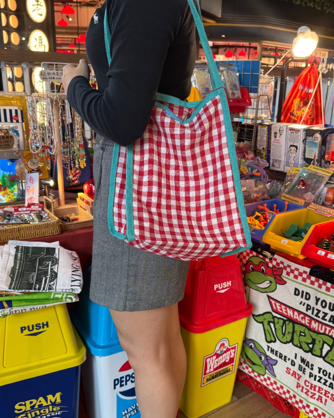 RETRO HUB 格子復古布袋