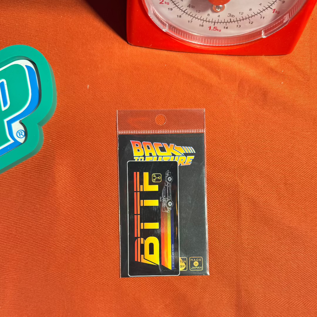 Back to the future sticker