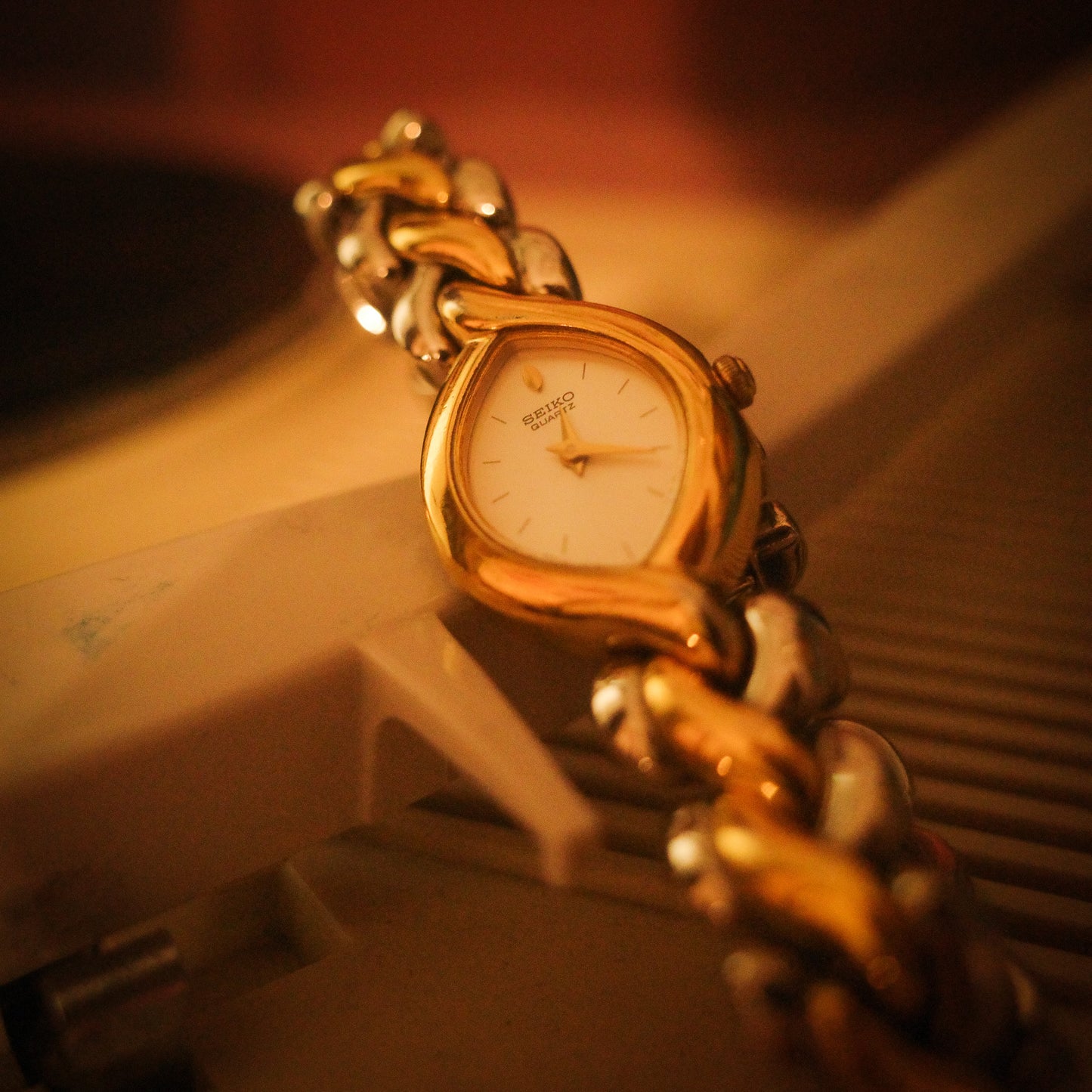 Seiko 金銀織帶款 首飾腕錶
