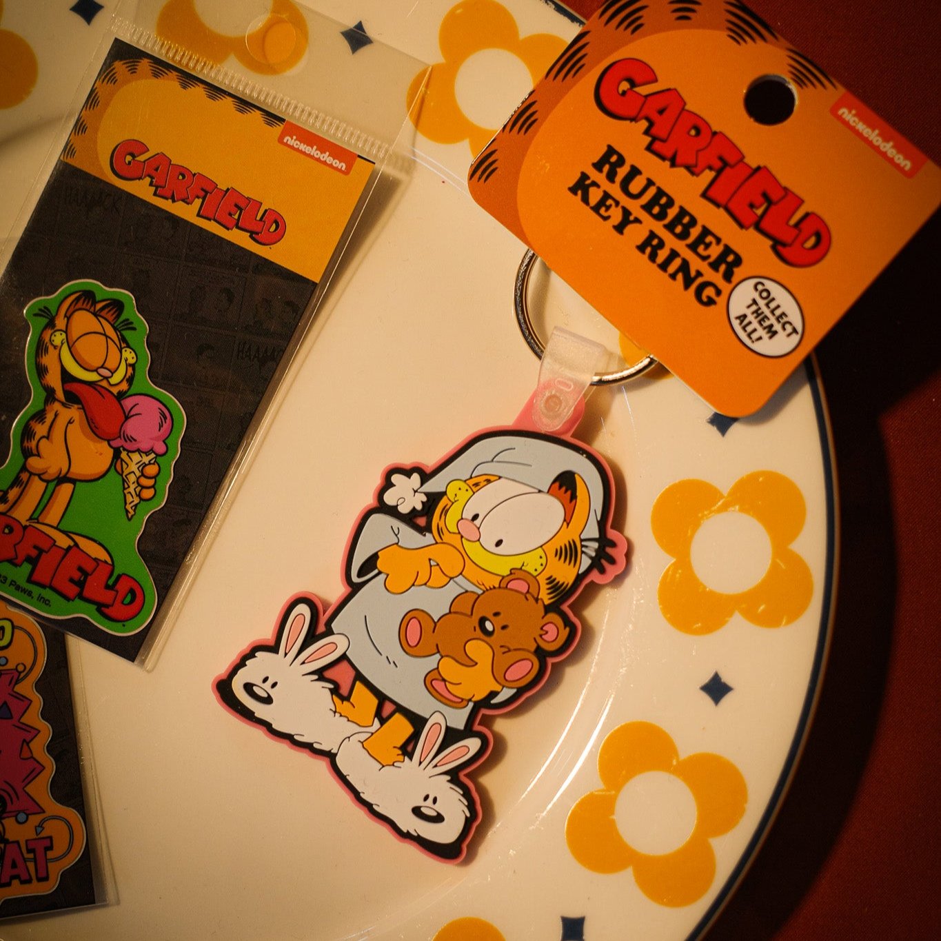 Garfield 加菲貓 立體3D 鎖匙扣