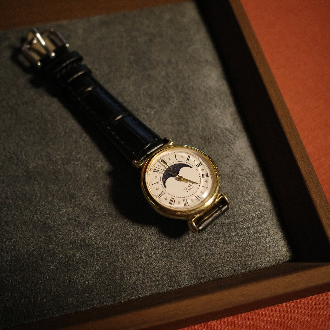 PULSAR SUN Moonphase 石英日月相錶