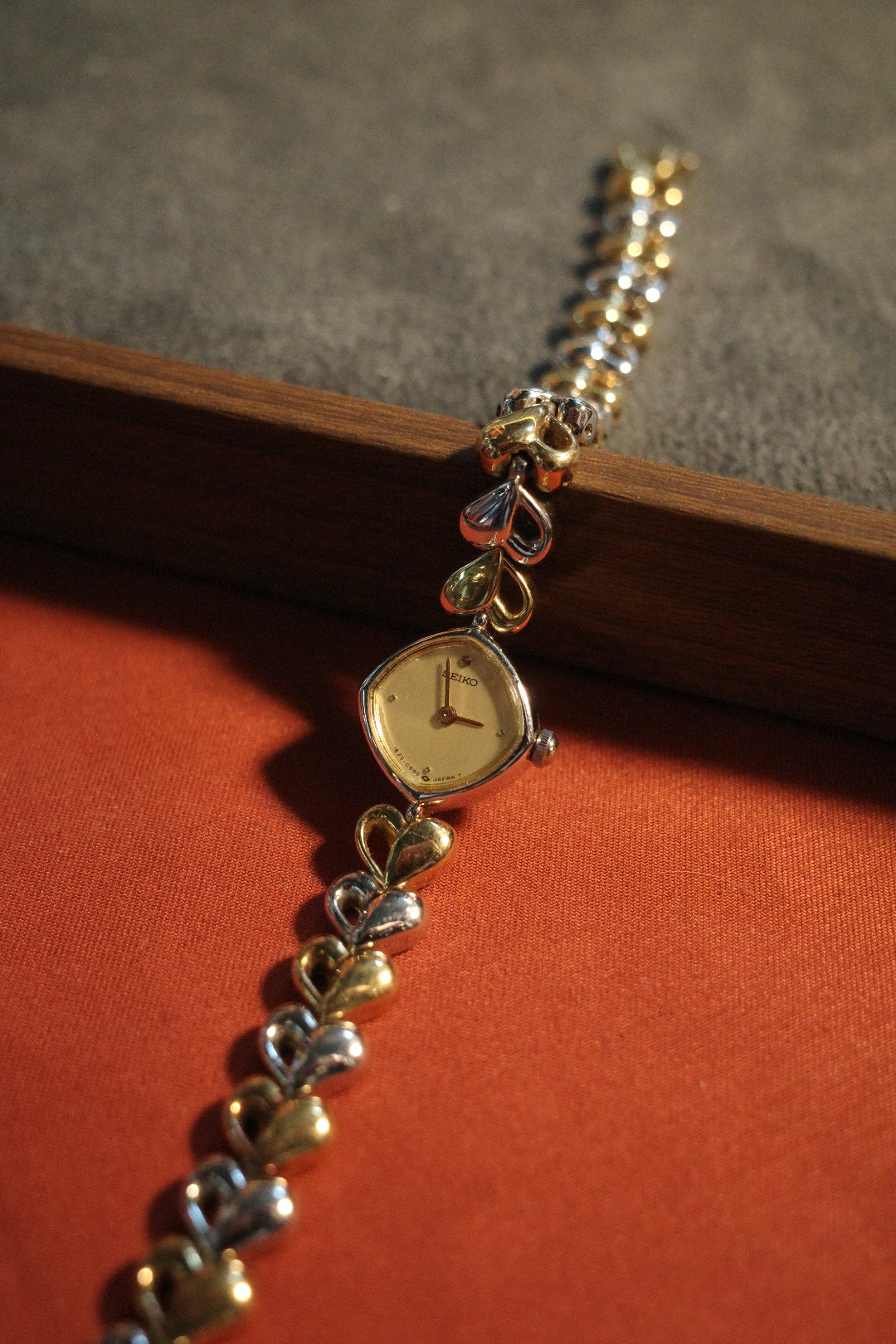 Seiko TwoTone Rhombus with Heart Quartz Watch
