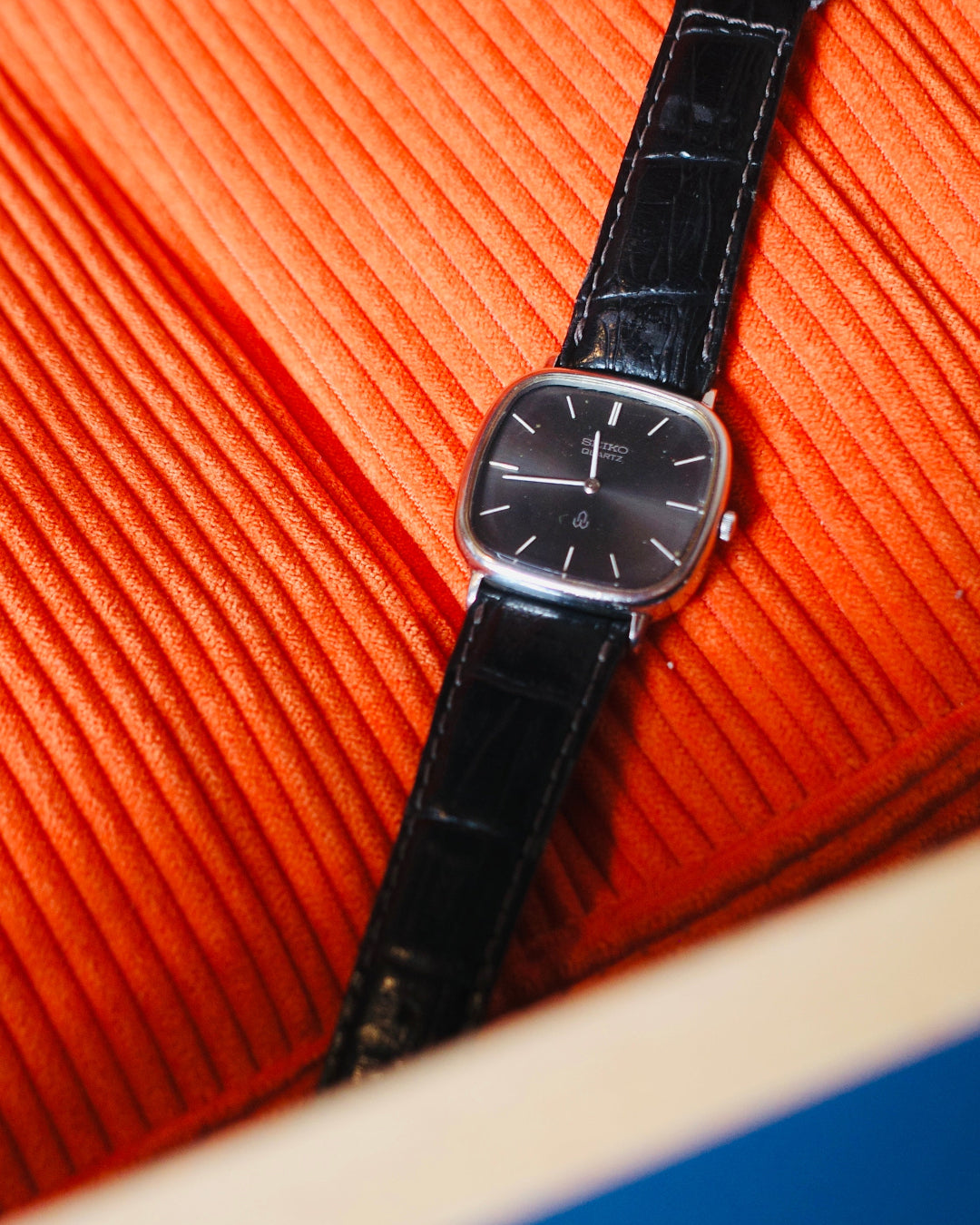 1986 Seiko Silver Chariot Tank Quartz Watch