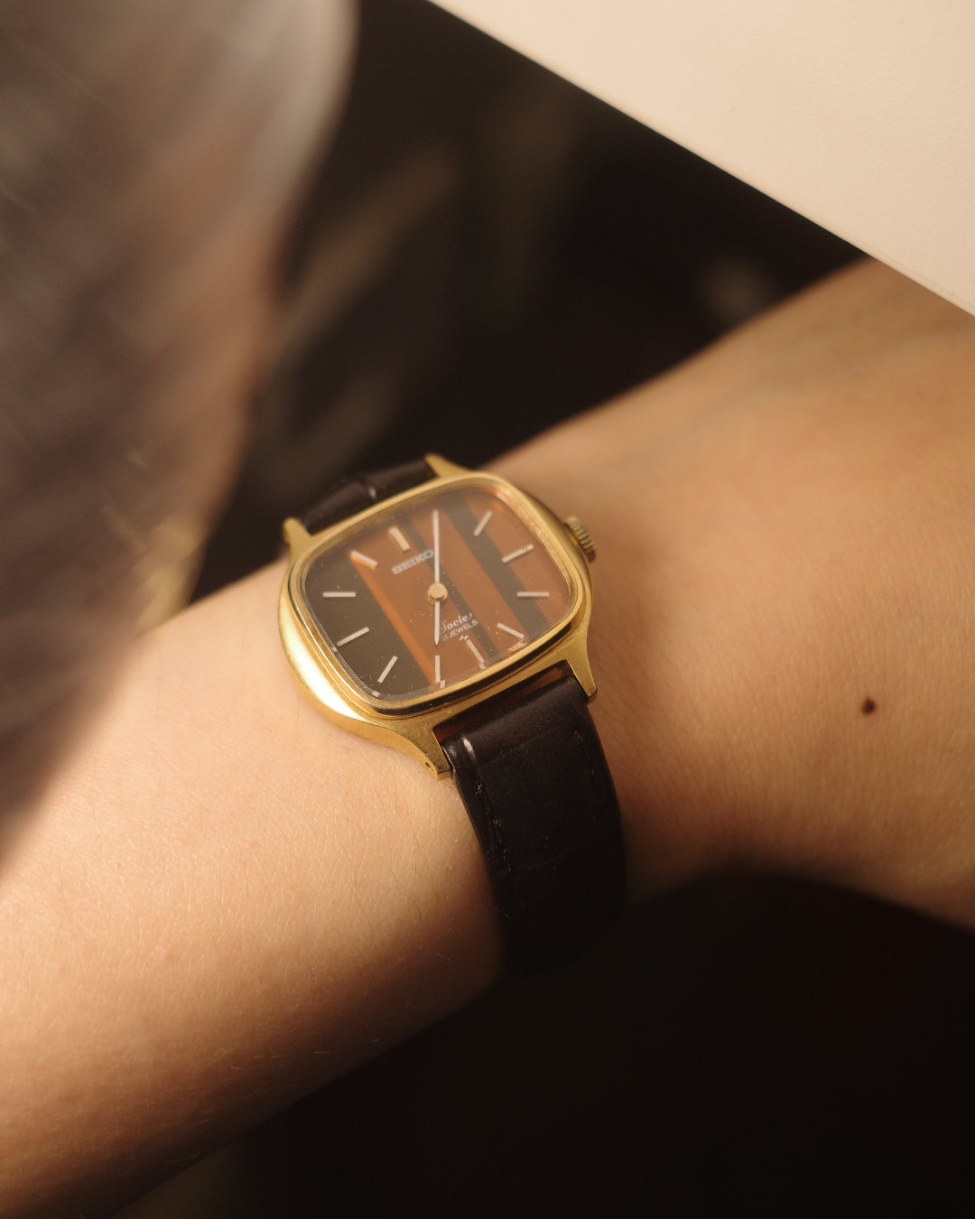 1984 Seiko Socie Sardonyx Dial quartz watch 11-4020