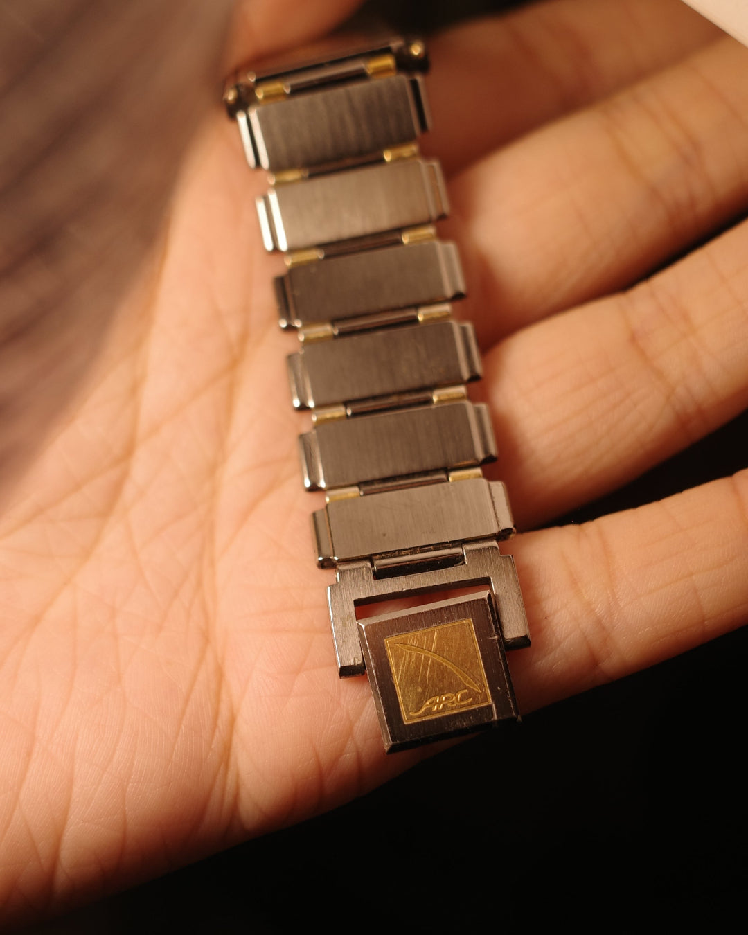 1985 Seiko ARC grey tone thin dial quartz watch 4220-5210