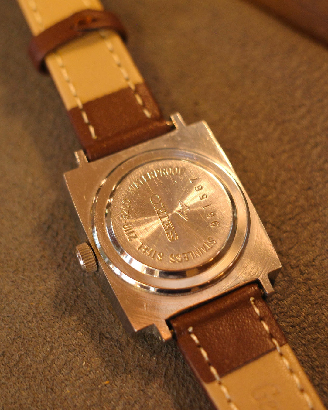 1979 Seiko Chorus Tank silver tone square 17 jewels Manual Winding watch 2118-3260