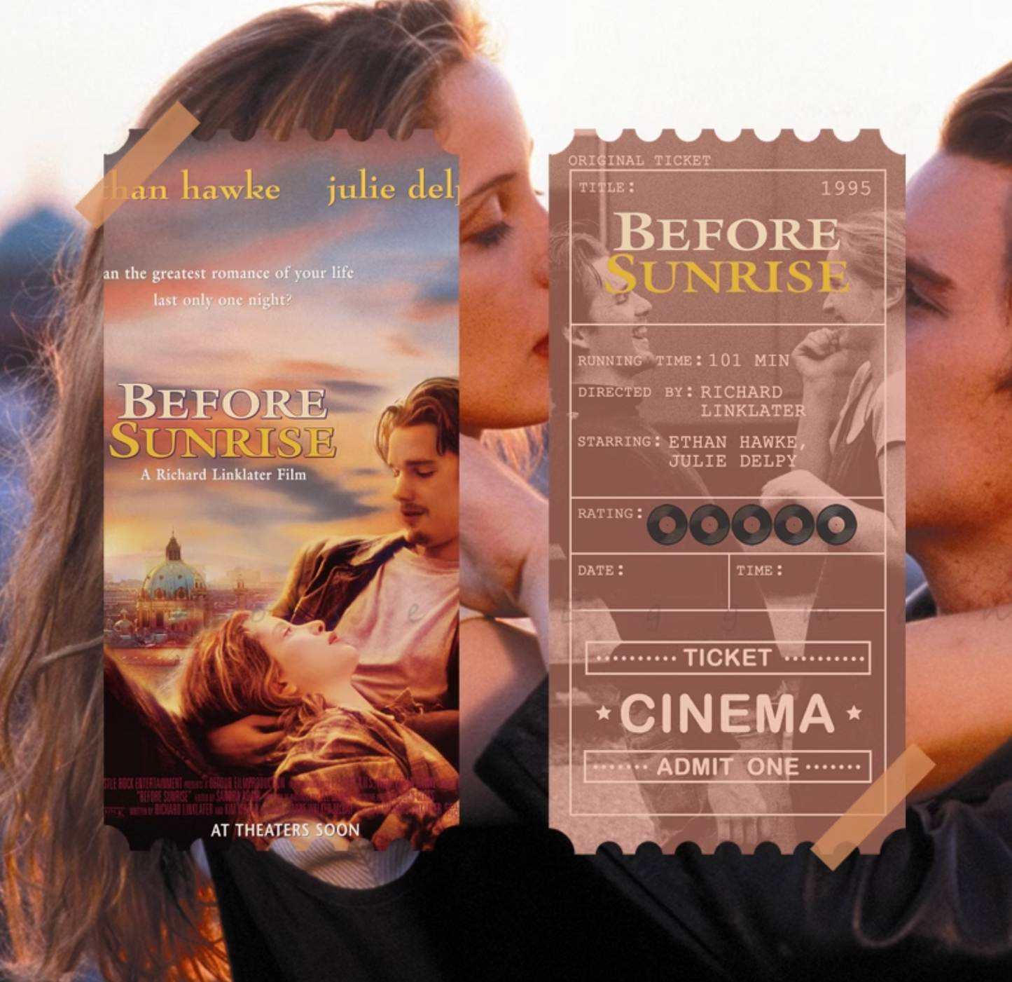 Original Collectible Movie Ticket - Before Sunrise