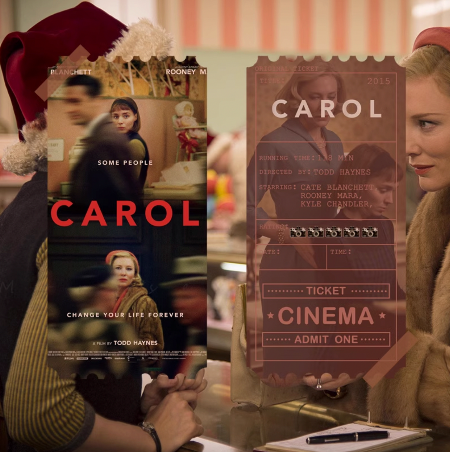 Original Collectible Movie Ticket - CAROL