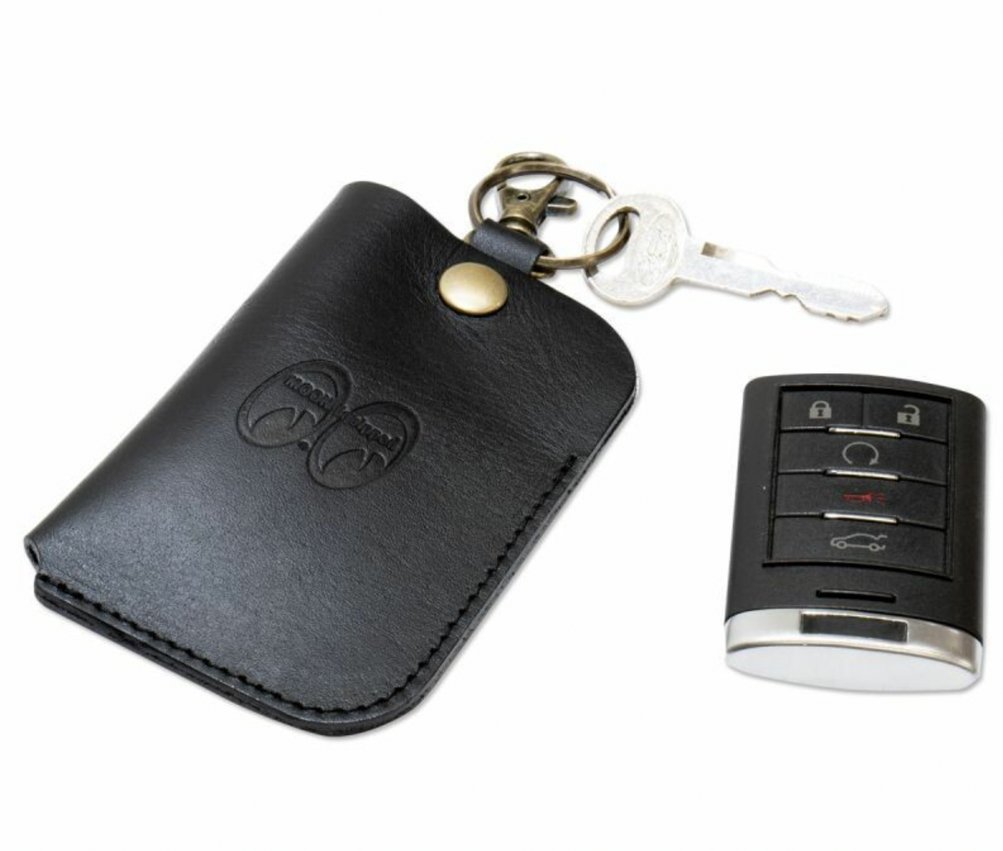 Mooneyes Leather Smart Car Key Holder