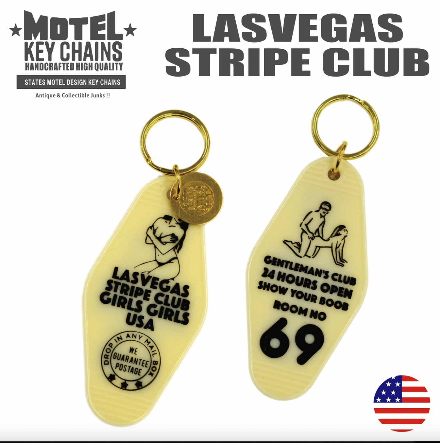 ROCKWOOD - Motel Room Key Chains