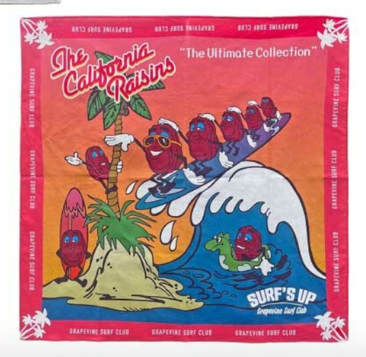 日本直送 綿質 Raisins 頭巾領巾 BANDANA
