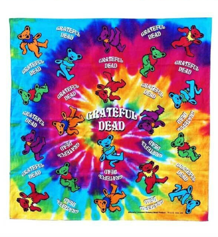 日本直送 高級綿質 GRATEFUL DEAD 頭巾領巾 BANDANA