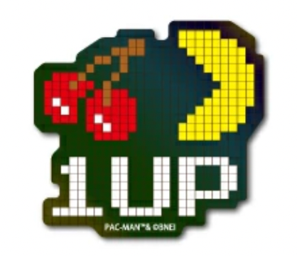 Pac man 閃閃雷射貼紙