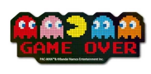 Pac man 閃閃雷射貼紙
