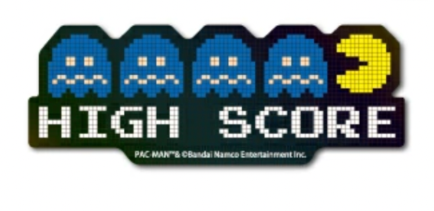 Pac man 閃閃雷射貼紙