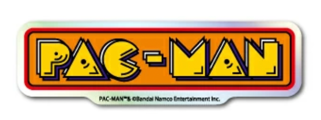 Pac man 閃閃雷射貼紙