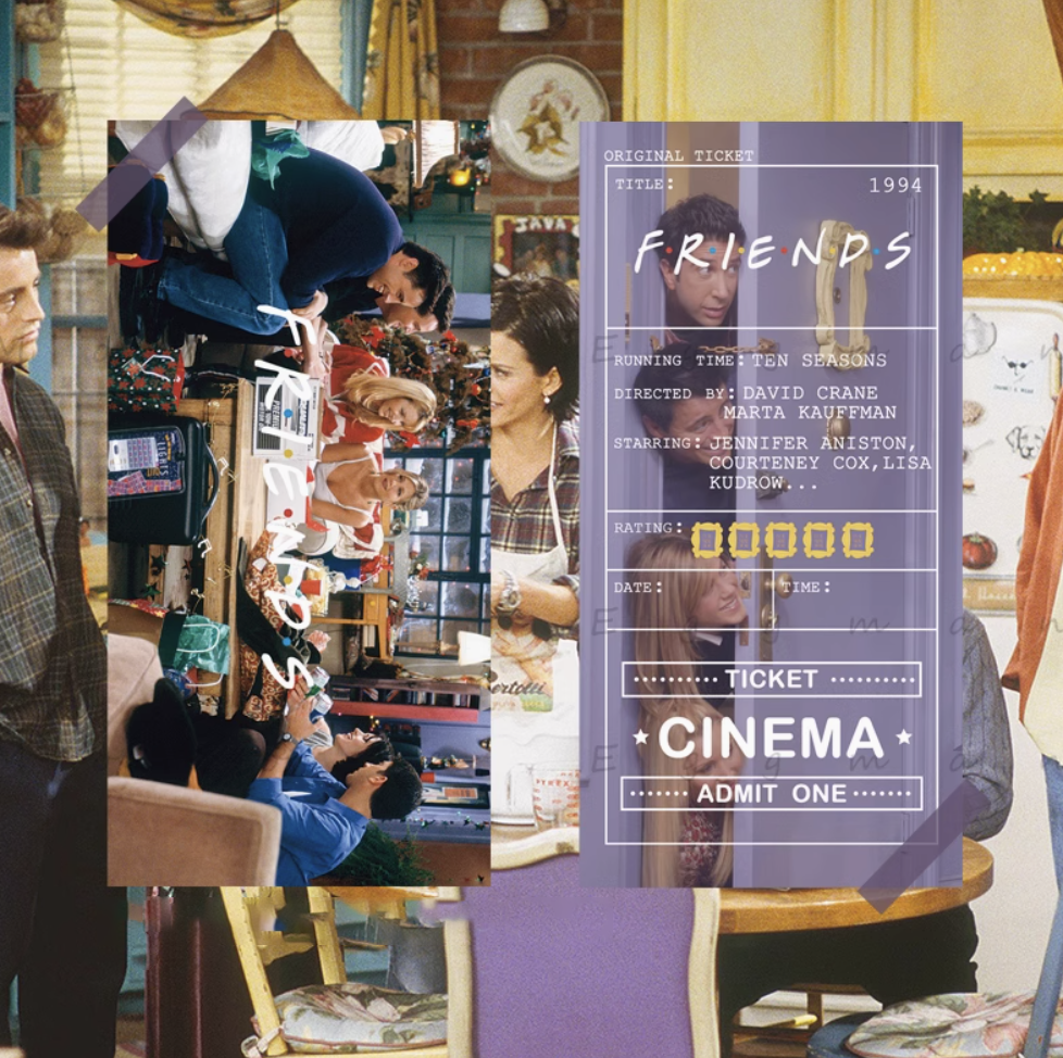 Friends ticket post card