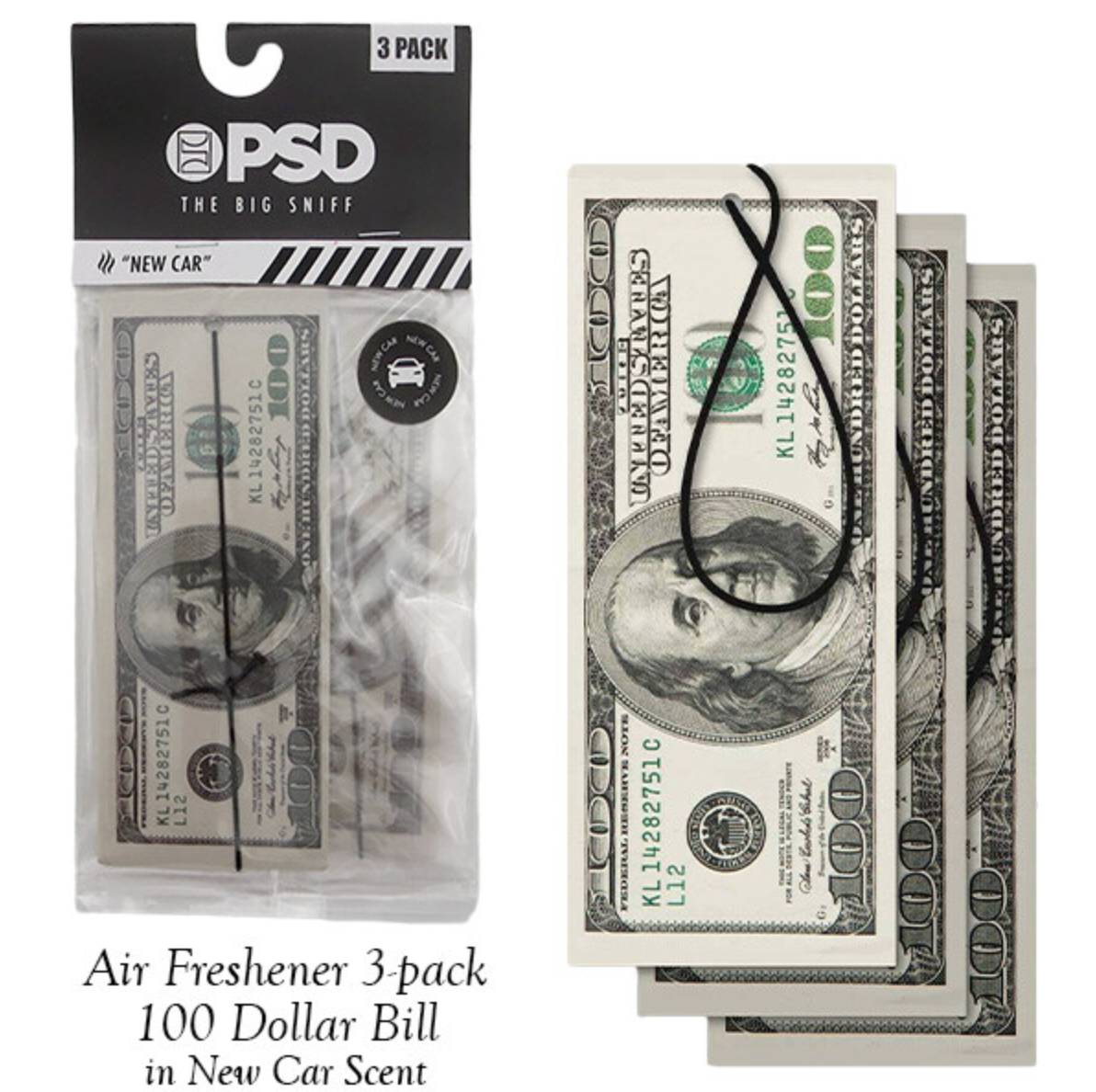 100 USD Air Freshener 3 Pcs