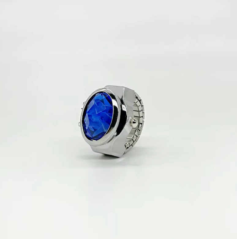 Retro Ring watch- GEM STONE