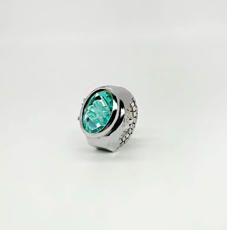 Retro Ring watch- GEM STONE