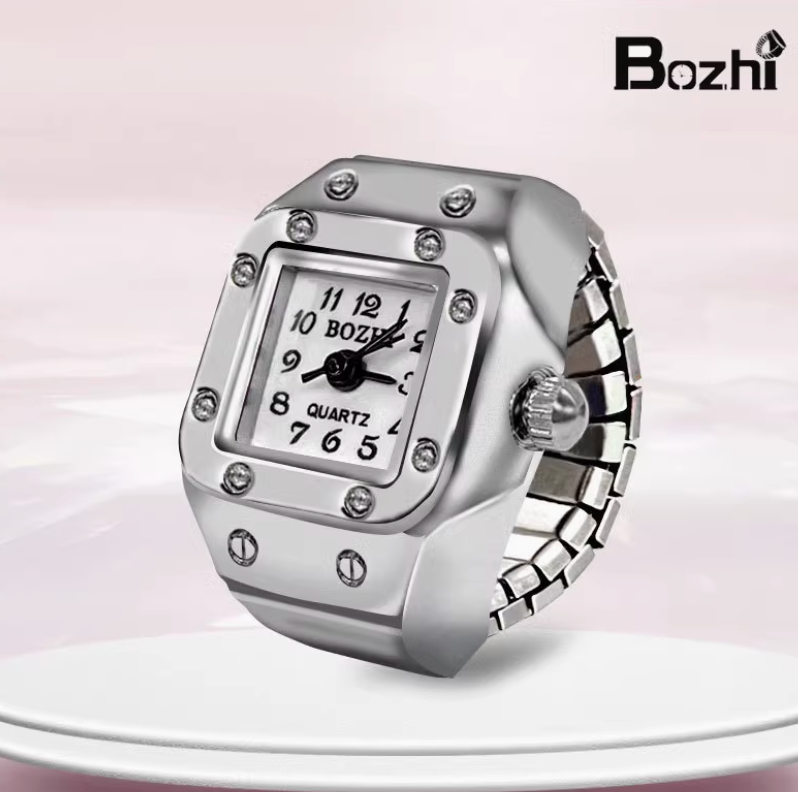 Retro Ring watch- Small square