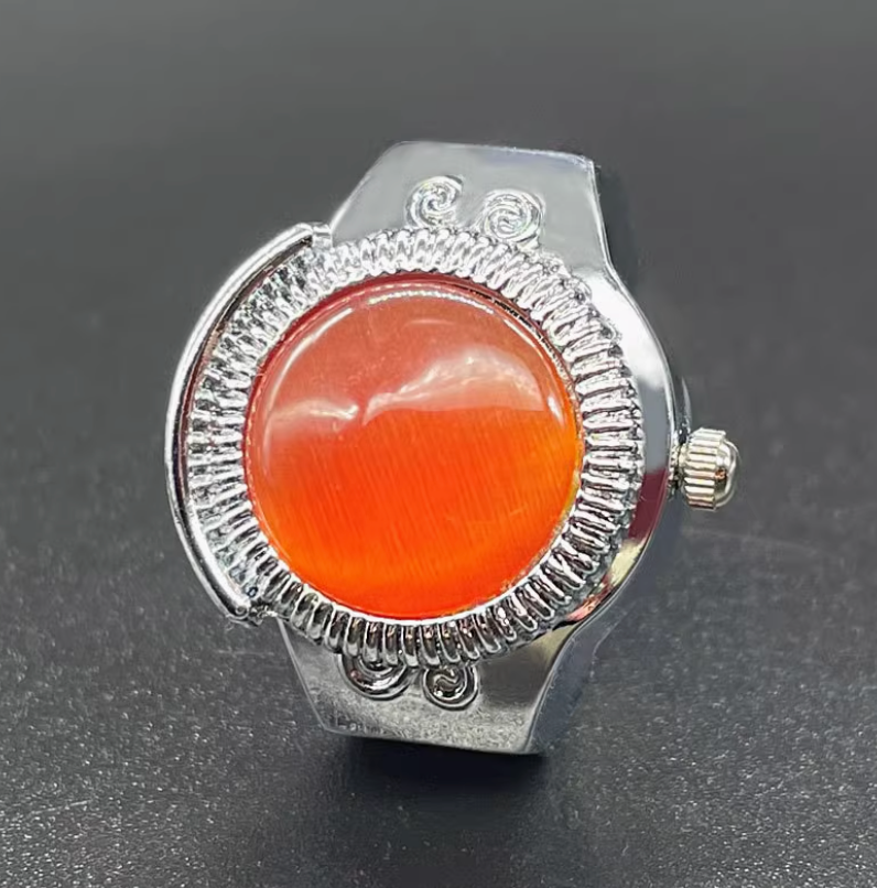 Retro Ring watch- Cat's eye stone