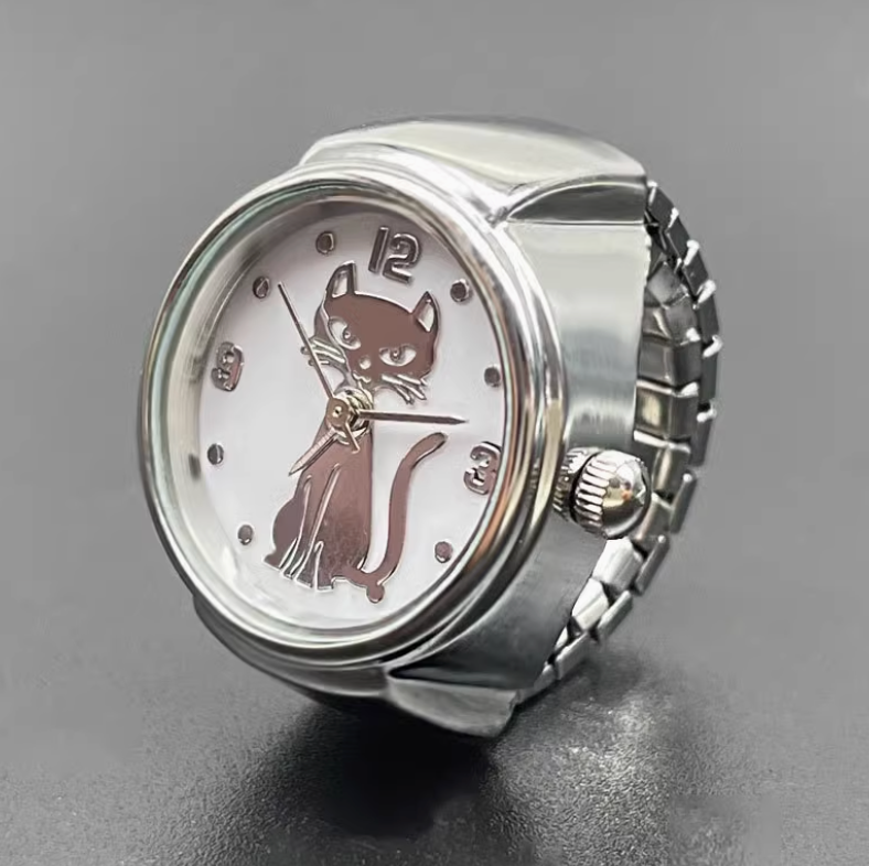 Retro Ring watch- Cat