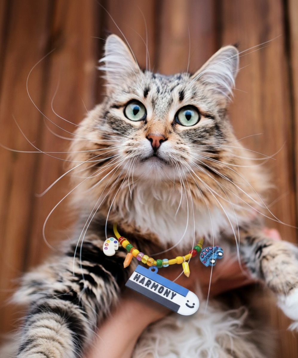 Customized Pet Necklace -Stationary Collection