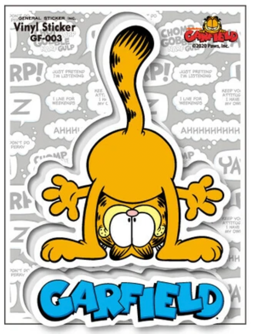 Garfield 加菲貓 雙貼紙