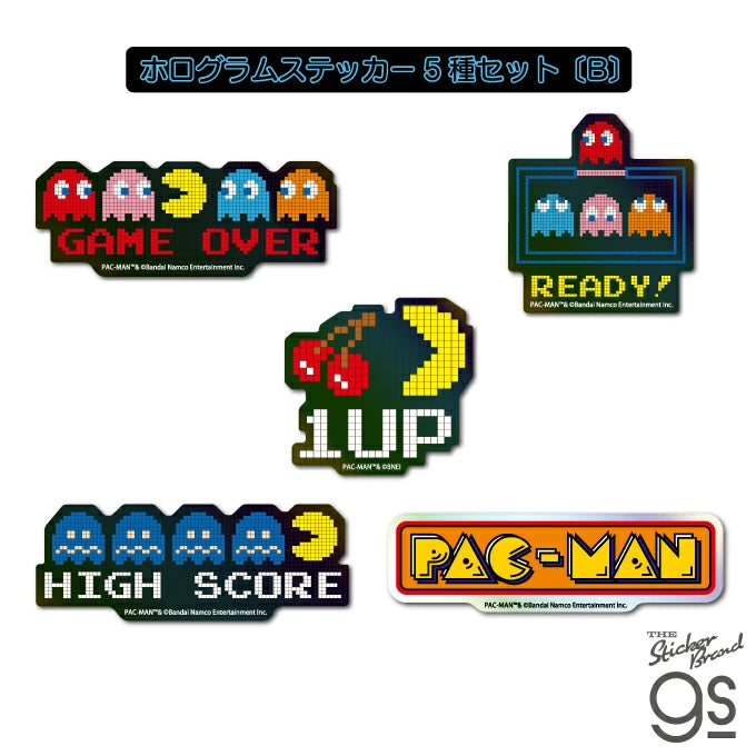 Pac man 閃閃雷射貼紙