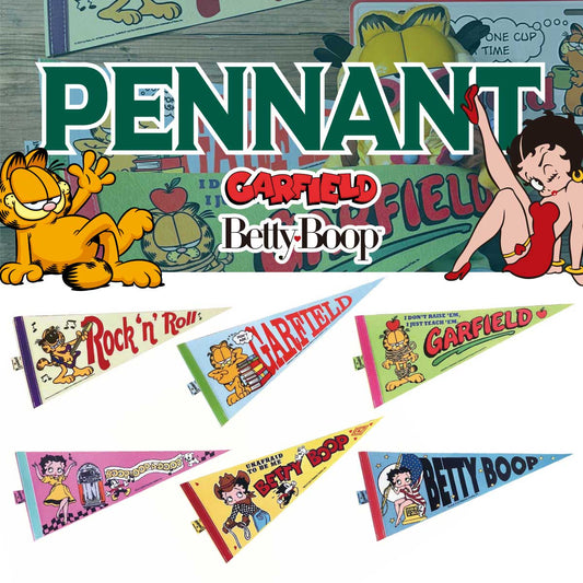 Retro cartoon Camping Pennant