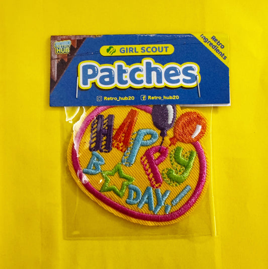 Girl Scout Patches - happy b-day