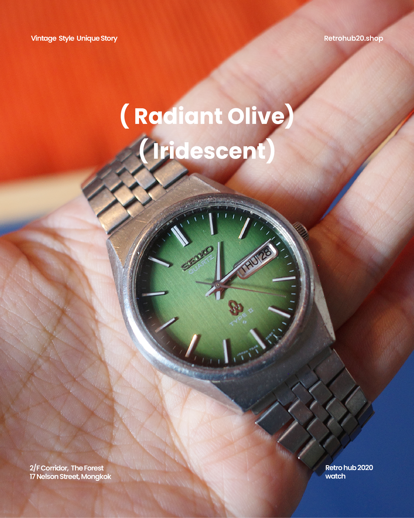 1977’s SEIKO Green dial Type ii earlier quartz Watch JDM