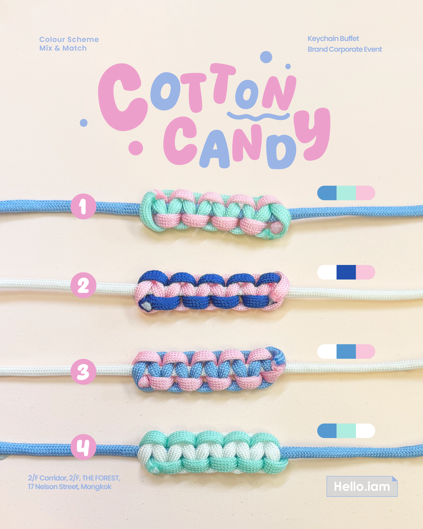 Pet Necklace - Cotton candy