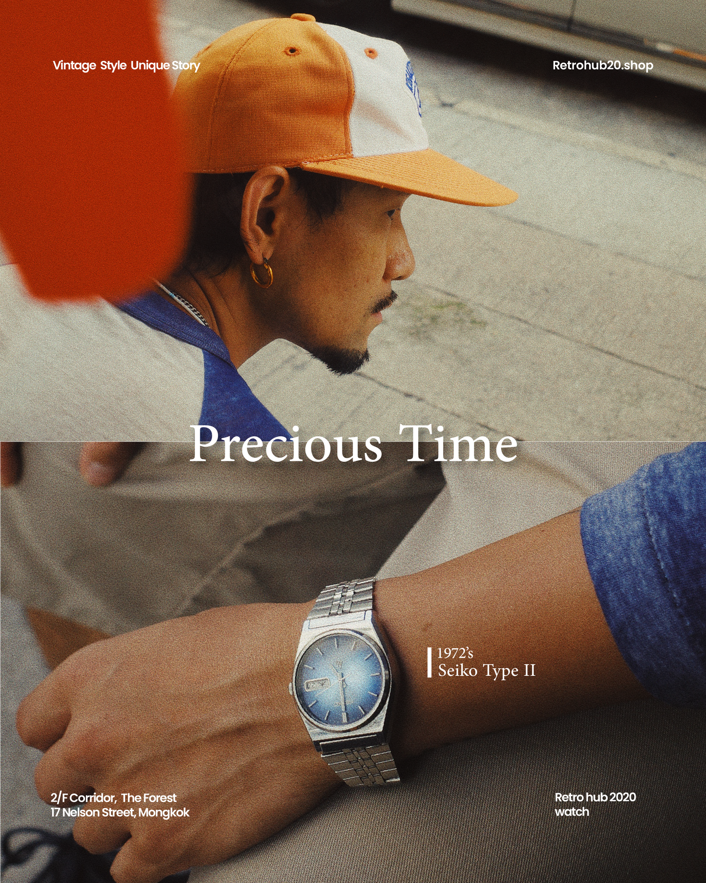 1978 Seiko icy blue type ii quartz watch 4336-8060