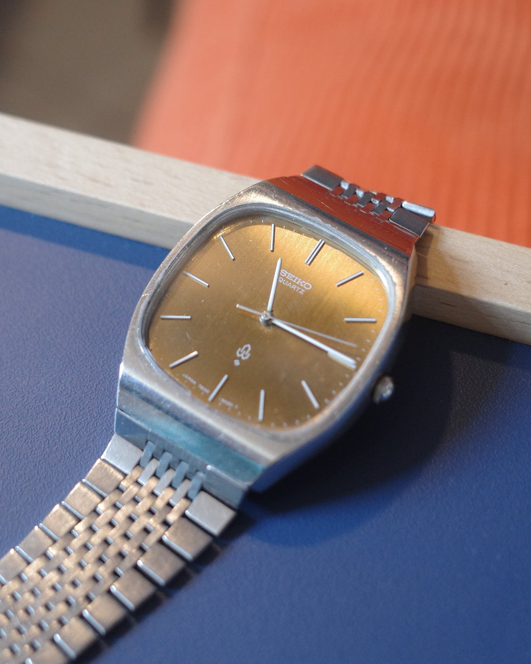 Seiko sunset yellow TV dial Quartz Watch