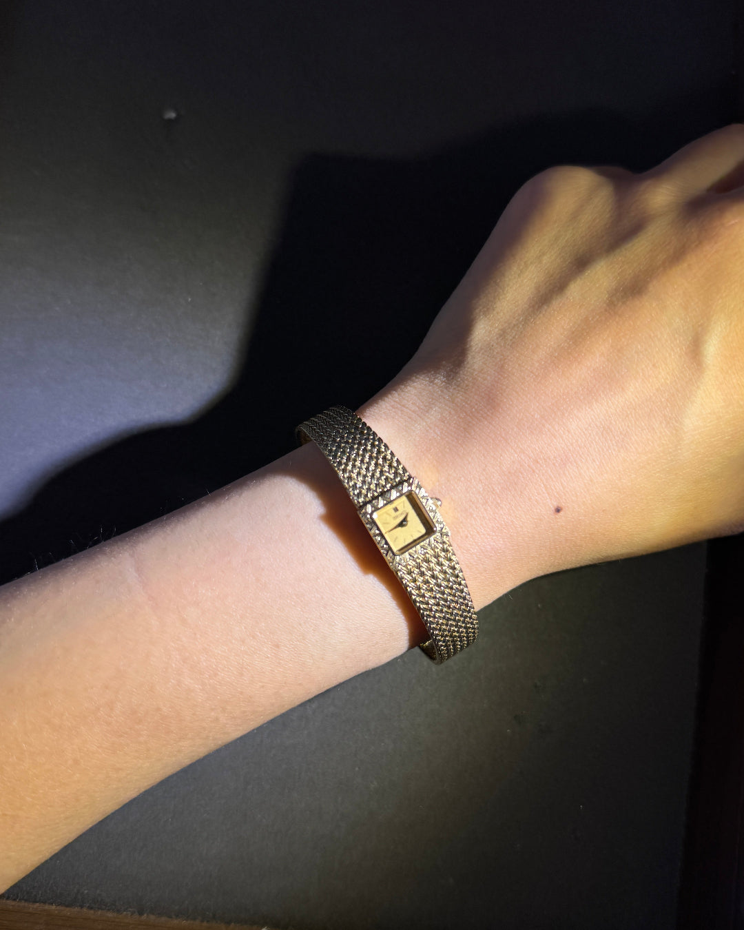 1984 Seiko little gold brick quartz watch 1e20-5000