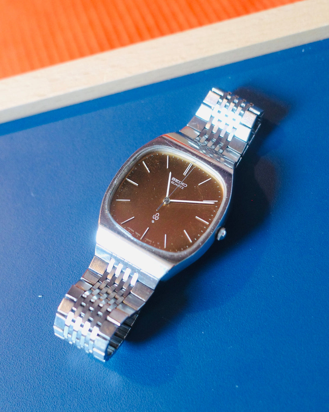 Seiko sunset yellow TV dial Quartz Watch